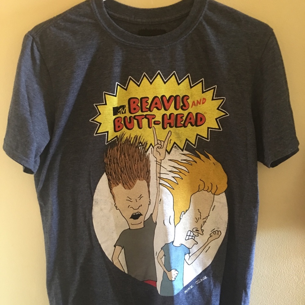 LIKE NEW BEAVIS AND BUTT-HEAD MTV T SHIRT